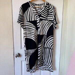 H&M Black and White Tunic Dress